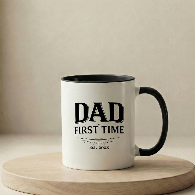 Pregnancy Announcement Gift First Time Dad Tasse (Von Creator hochgeladen)