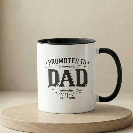 Pregnancy Announcement Gift Promoted To Dad Tasse
