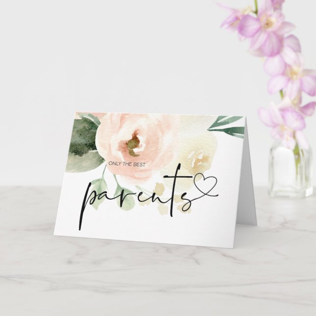 Pregnancy Baby Reveal Geschenk an Großeltern Blush Karte (Orchidee)
