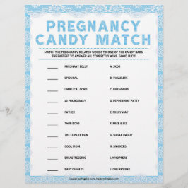 Pregnancy Candy Match [Luxury Lace [blau] Briefbogen