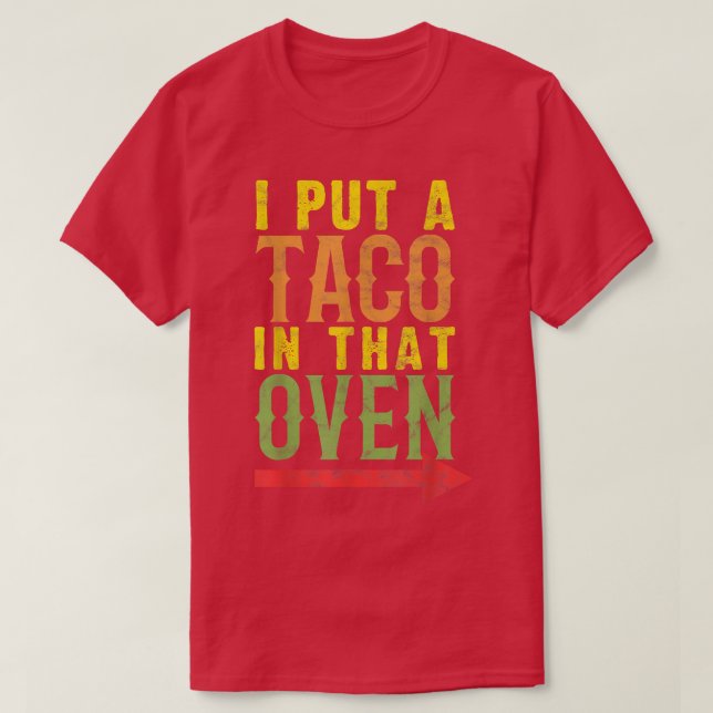 Pregnancy Cinco De Mayo Taco Lover T-Shirt (Design vorne)