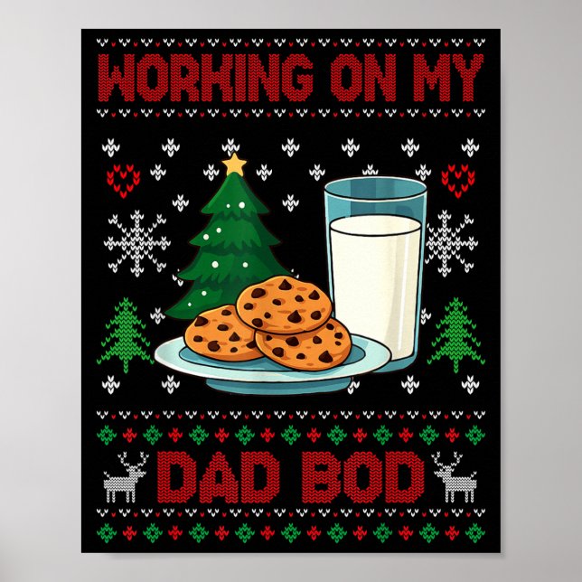 Pregnancy New Mom Baby Pregnant Christmas Matching Poster (Vorne)