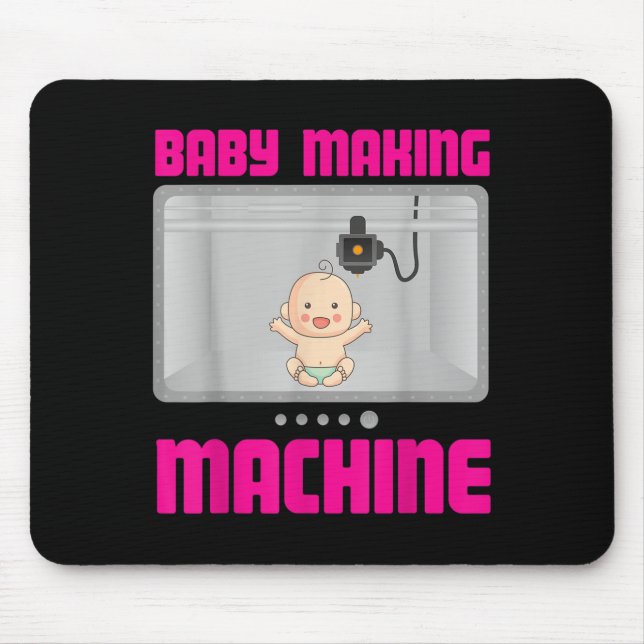 Pregnancy Reveal &amp; Announcement Baby Making Ma Mousepad (Vorne)