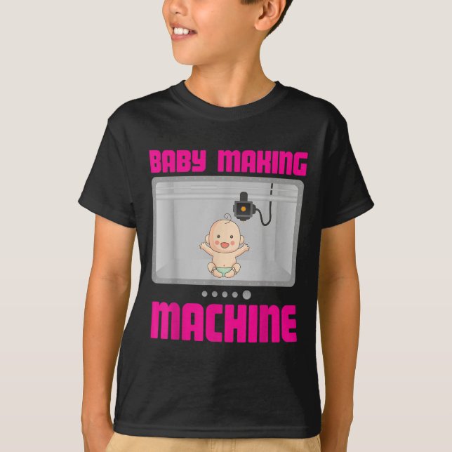 Pregnancy Reveal &amp; Announcement Baby Making Ma T-Shirt (Vorderseite)