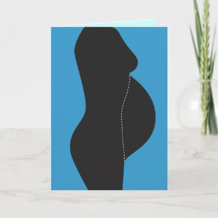 Pregnancy Tummy 1 Garçon Modèle de carte pliante