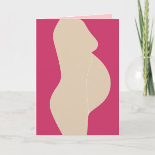 Pregnancy Tummy 4 Girl Foldcard Modèle