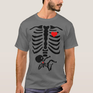 Pregnant Bly Costume Xray Baby Halloween-Kostüm T-Shirt
