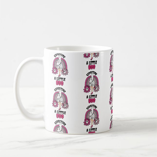 Pregnant Ghost Pink erwartet ein wenig Boo Kaffeetasse (Links)