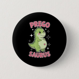 Pregosaurus Niedlich Retro Mommy Dinosaurier Schwa Button