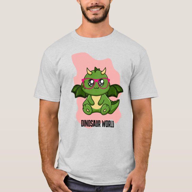 PREHISTORISCHE DINOSAUR WELTQUOTEN T-Shirt (Vorderseite)
