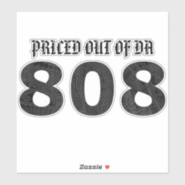 PREIS AUS DA 808 Tibal Black Gray Aufkleber