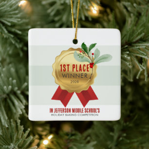 Preis des eleganten Holiday Contest Keramikornament