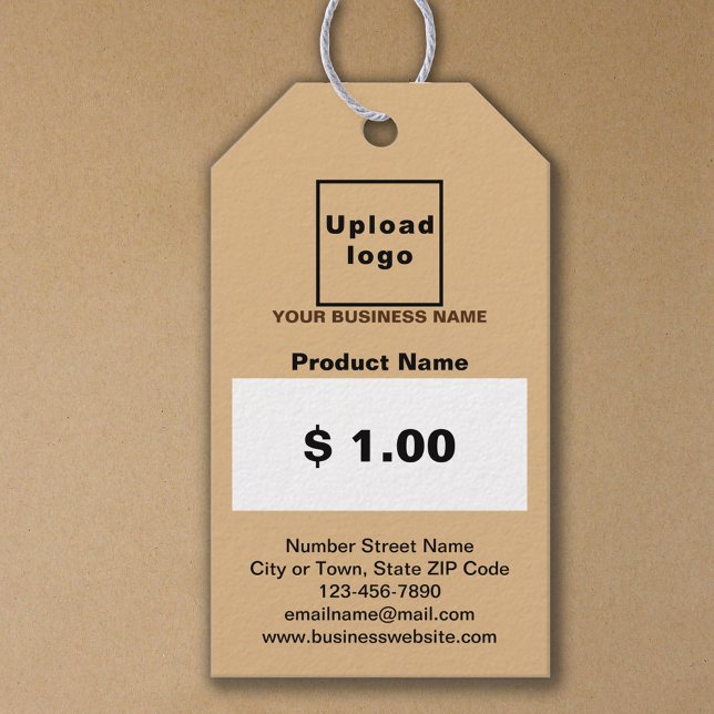 Preis des hellbraunen Farbgeschäfts Geschenkanhänger (Light brown color business product price tag)