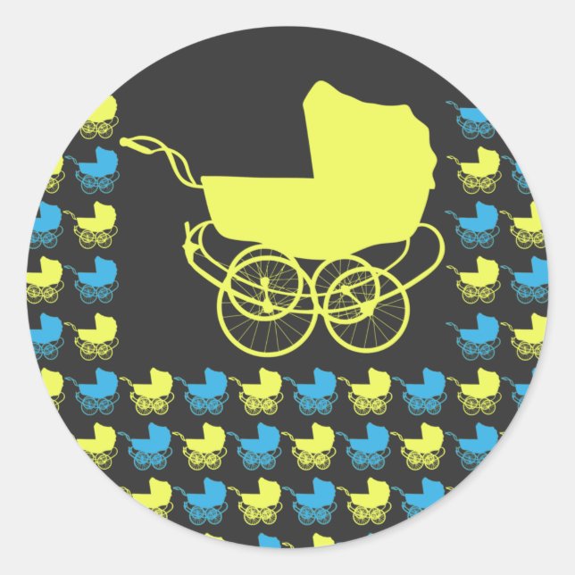 Preis des Krieges, 109 Kinderwagen Prams, Ukraine Runder Aufkleber (Vorderseite)