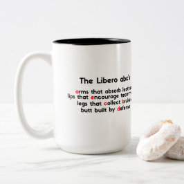 Preis für den besten Libero Abc - Typografie-Salve Zweifarbige Tasse