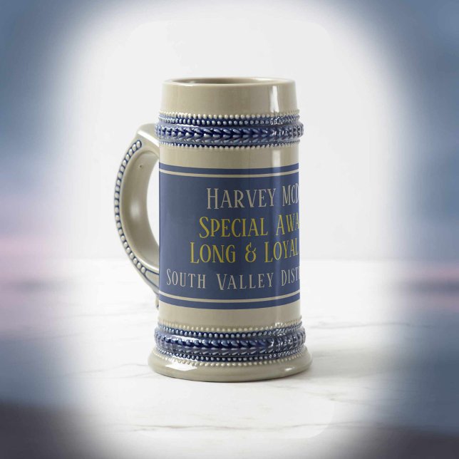 Preis für den langen Dienst des Rates Bierglas (Von Creator hochgeladen)