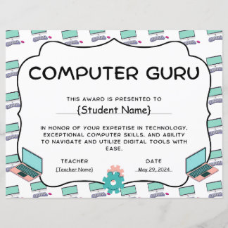 Preis für die Anerkennung von Computerguru-Student