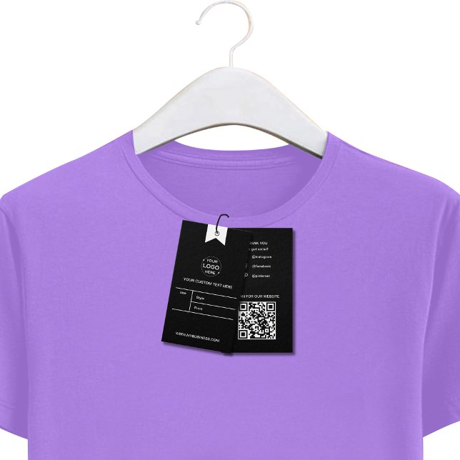 Preis für die Markenbezeichnung "Custom Business"- (Custom Business Logo Clothing Label Price Hang Tag)