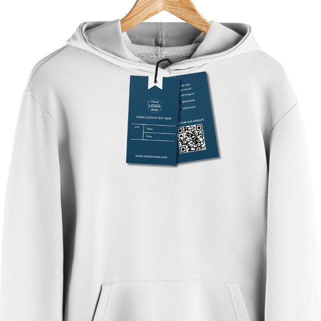 Preis für die Markenbezeichnung "Custom Business"- (Custom Business Logo Clothing Label Price Hang Tag)