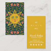 Preis-Größe für Sonne und Blumen CUSTOM Hang-Tag