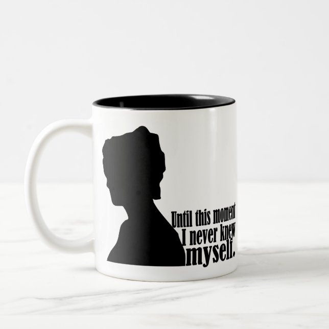 Preis und Vorurteile Zweifarbige Tasse (Links)