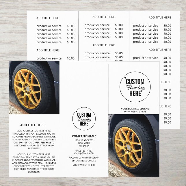 Preisbroschüre für moderne Business-Logos: Trifold (logo trifold brochure)