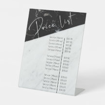Preise für den Salon aus schwarzem und weißem Marm