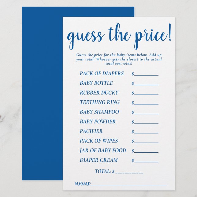 Preise für einfache Ratschläge | French Blue Showg (Vorne/Hinten)