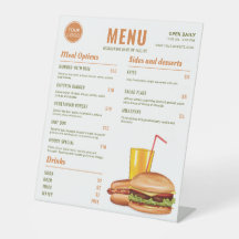 Preise für Orange und Green Hamburger Restaurant