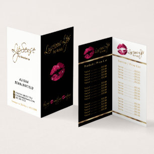 Preise und Service für Hot-Rosa und Gold Lip Visitenkarten