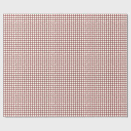 Preiselbeer-Gingham Rot-Maroon Geschenkpapier