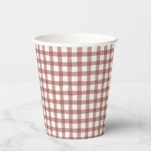 Preiselbeer-Gingham Rot-Maroon
