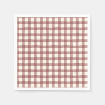 Preiselbeer-Gingham-Rot-Maroon
