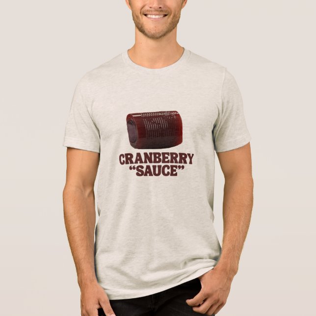 Preiselbeer-"Soße" Tri-Blend Shirt (Vorderseite)