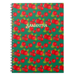 Preiselbeere mit Blätter Notizblock