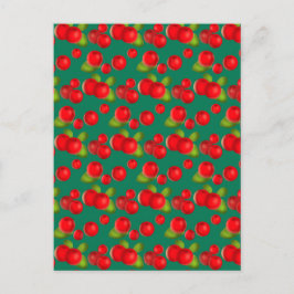 Preiselbeere mit Blätter Postkarte