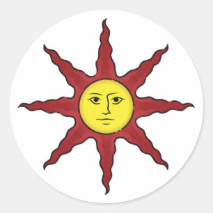Preisen Sie den Sun-Aufkleber Runder Aufkleber