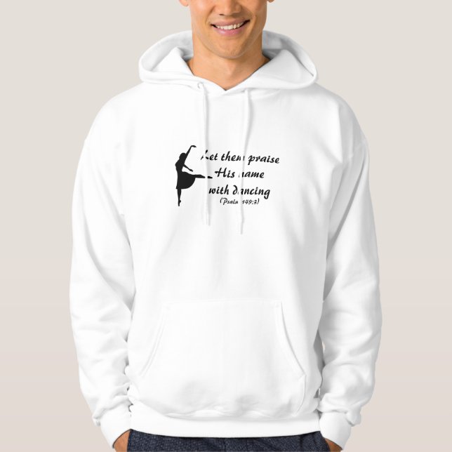 Preisen Sie ihn mit TanzenHoodie Hoodie (Vorderseite)