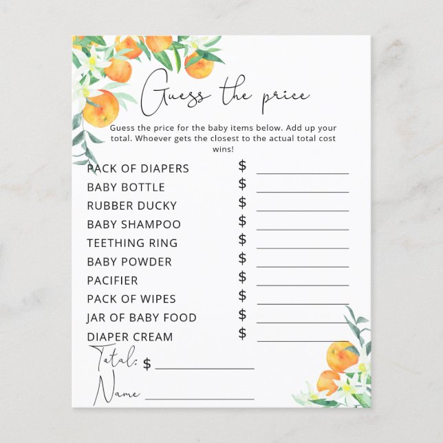 Preisguess für Watercolor orange (Vorderseite)