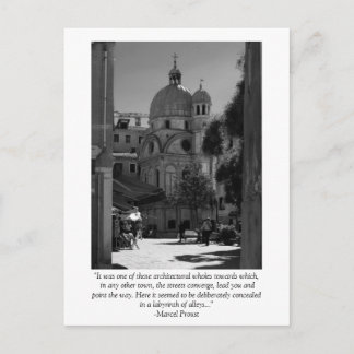 Preiskarte für Venedig Postkarte
