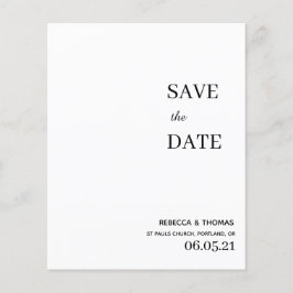 preislich elegantes Non-Foto Save the Date Flyer