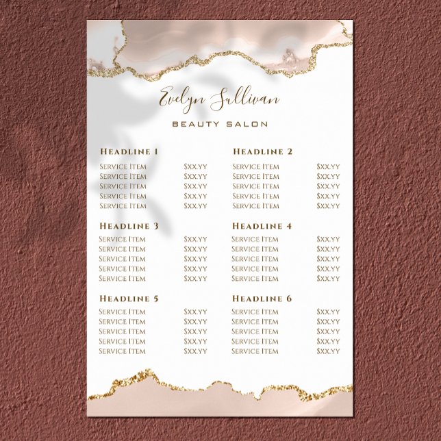 Preisliste für Elfenbeinblush Agate Poster (Von Creator hochgeladen)