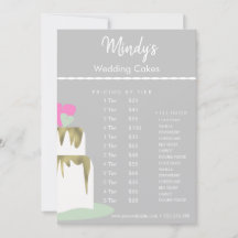 Preisliste für hausgemachte Backwaren Flyer Cupcak