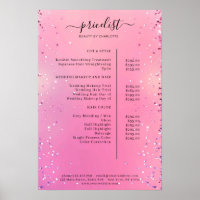 Preisliste für moderne Glitzer