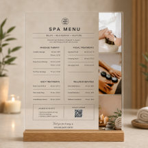 Preisliste für Spa-Massage-Therapeuten-Leistungen