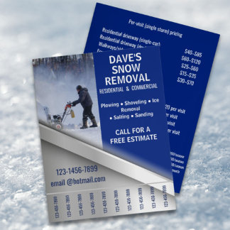 Preisliste für Winterwartung und Schneeräumung Flyer
