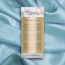 Preisliste | Moderner Silver & Gold Beauty Salon W