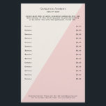 Preislisten-Flyer<br><div class="desc">Preislisten - Flyer. Personalisiere dein Produkt in Minuten. Über "weiteres personalisieren" können Schriftart,  Schriftgröße,  Position und Farbe geändert werden. Perfekt für Fotografen; Wellness,  Massage,  Beauty und alle anderen Serviceleistungen.</div>