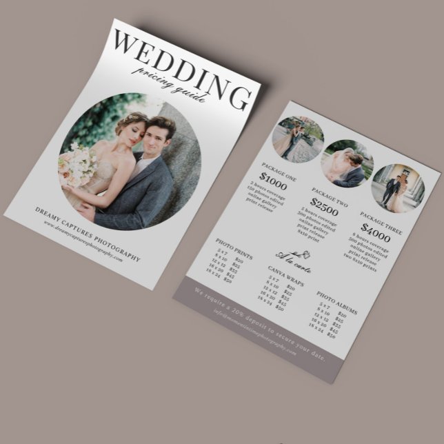 Preisschild für Circle Wedding Fotografy Session Flyer (Von Creator hochgeladen)