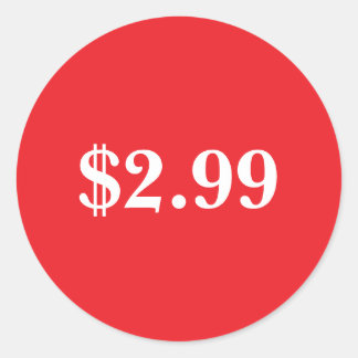 Preisschild Runder Aufkleber